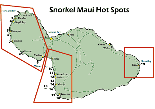 Snorkel Maui Maps